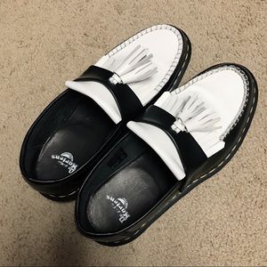 Dr. Martens Adrian Black & White Loafers